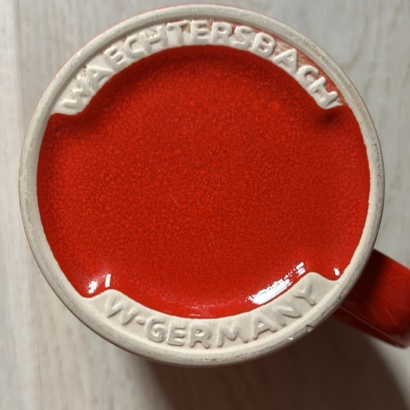Waechtersbach red mug with hearts - Picture 4 of 5